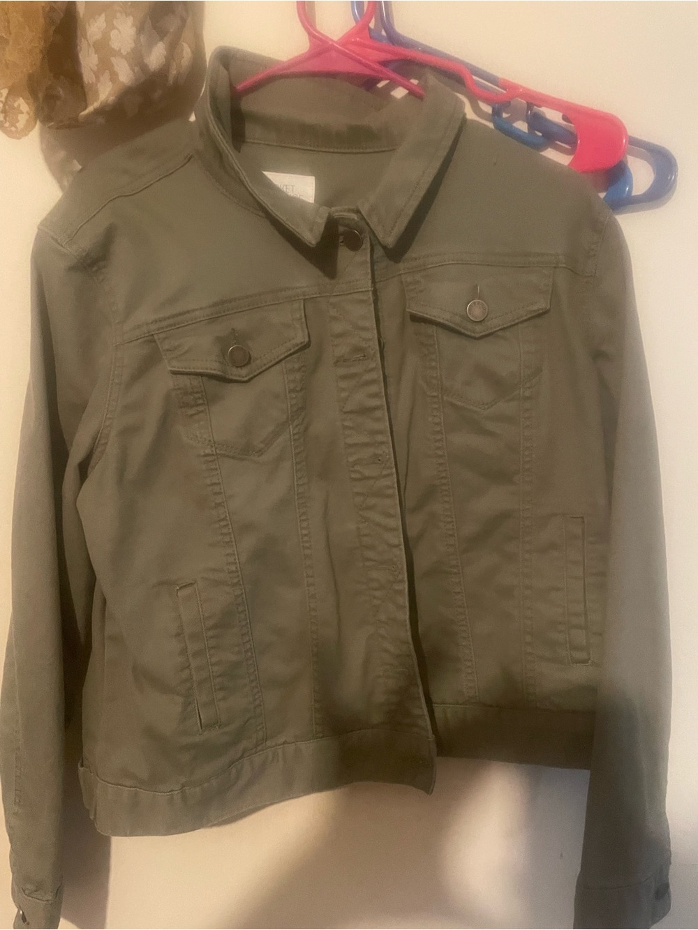 Market & Spruce Olive Green Kids' Jean Jacket